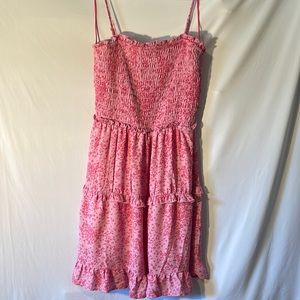 Size L Pink Floral Mini Dress